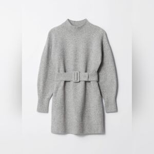 Belted Mini Knit Dress